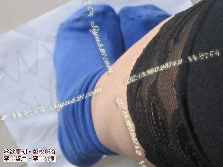 原味丝袜|袜类,臭棉袜,【本人有汗脚】超重味学生妹深蓝棉袜